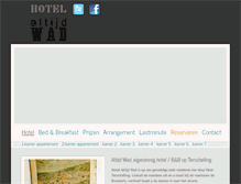 Tablet Screenshot of hotelaltijdwadterschelling.nl